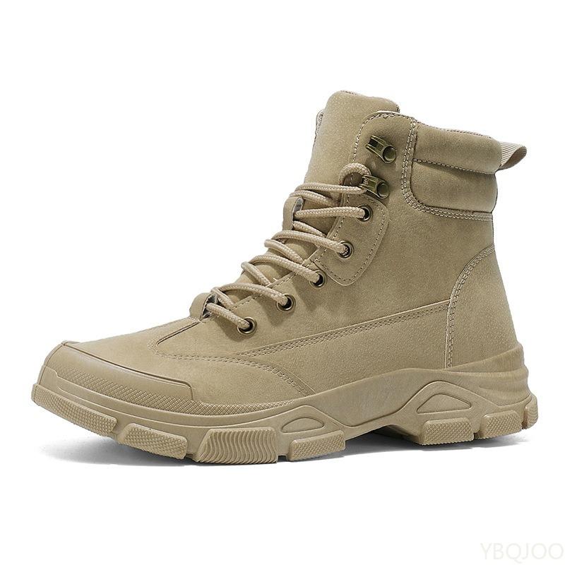 Nuovi stivali da lavoro antiscivolo resistenti all'usura da uomo, scarpe da lavoro casual comode, scarpe da uomo alla moda versatili