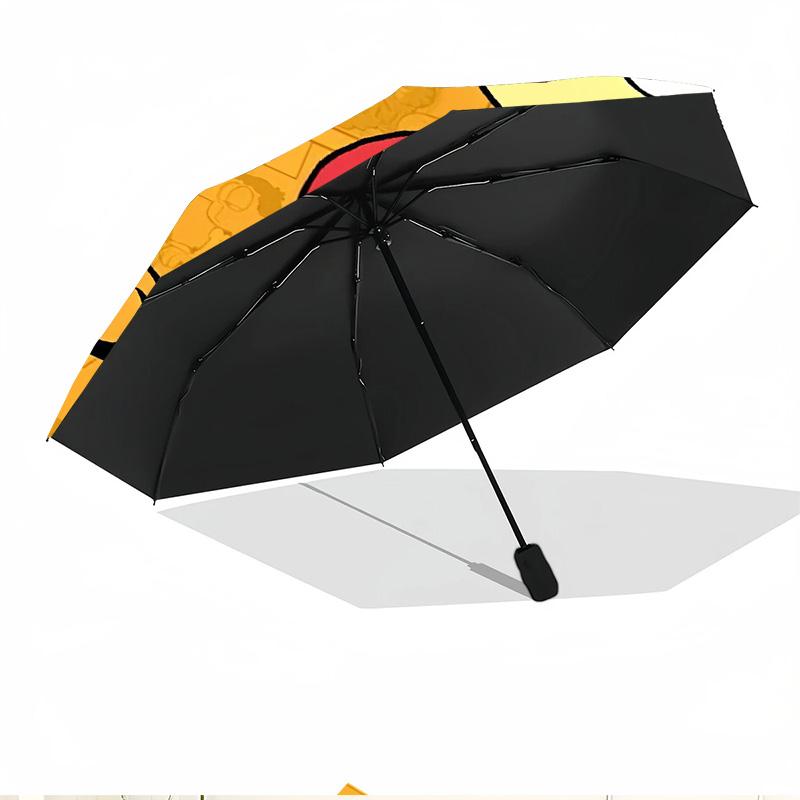 Garfield Print Automatic Open Close Umbrella, Portable Foldable Umbrella, for Outdoor Commute Camping Trip, Ideal Birthday Gift