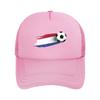 Netherlands Flag Soccer Ball Casquette  Unisexs Womens Outdoor Hats  Adjustable Snapback Hat Casual Baseball Caps