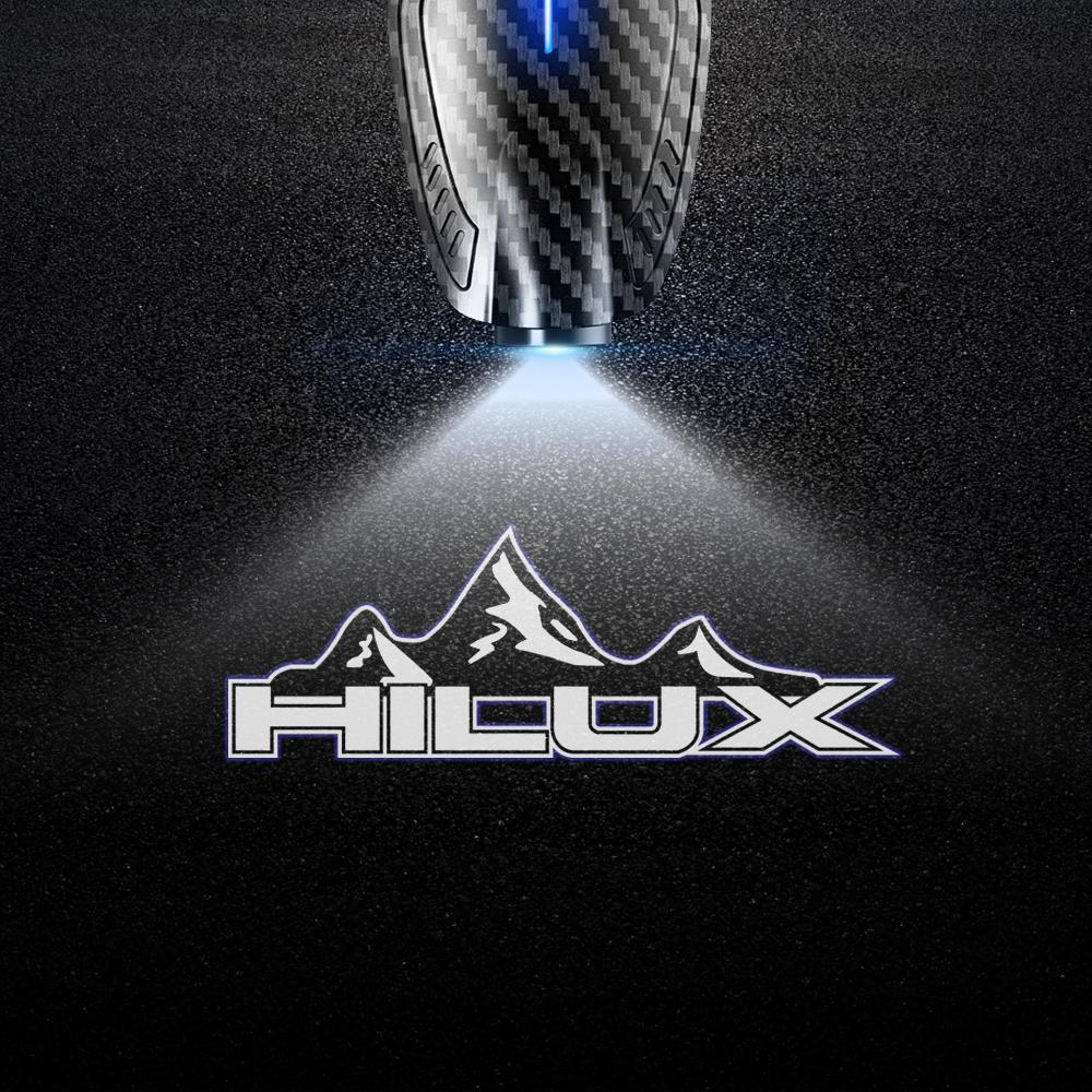 2 pezzi Ricaricabili USB Hilux Mountain SUV Luci LED HD Proiettore S9 Luci di Cortesia di Benvenuto Per Revo Vigo Pickup