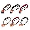 3Pcs Faux Pearl Headband Women Comfortable High Skull Shape Wide Hairband Retro Style Bridal Hair Accessory