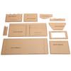 Short Wallet Leather Pattern Design Template DIY Handicraft Acrylic Template Set (AAB‑466)