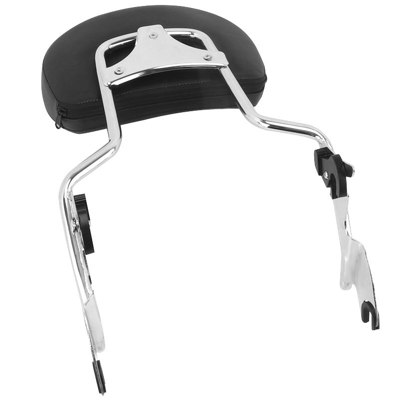 Motorcycle Chrome Detachable Passenger Backrest Rear Sissy Bar For Harley Touring Street Glide Road King Glide 2009-2023