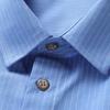 Dibinzhe Men's Plus Size Striped Short Sleeve Casual Shirt