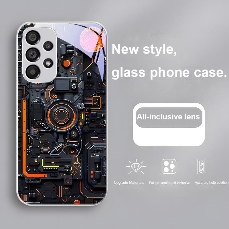 

Механическое устройство-держатель для Samsung Galaxy S24 Plus S20 21 FE S23 Ultra S8 9 A70 72 73 50 51 52 53 Закаленное стекло чехол для телефона Samsung S23 Plus