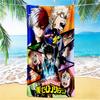 1pc Two Heroes Hero Academia beach towel,quick drying absorbent beach towel,outdoor sports swimming beach towel,Soft and comfortable Y7226