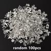 Random Mix 10/20/30/50/100pcs Alloy Metal Charm Sun Moon Star Butterfly Cross Sea Animal Pendants For Jewelry Making Accessories