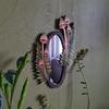 Miroir au design unique, facile à accrocher, vintage, soigneusement poli, forme de champignon, cadeau parfait, miroir attrayant en bois en forme de champignon pour le salon