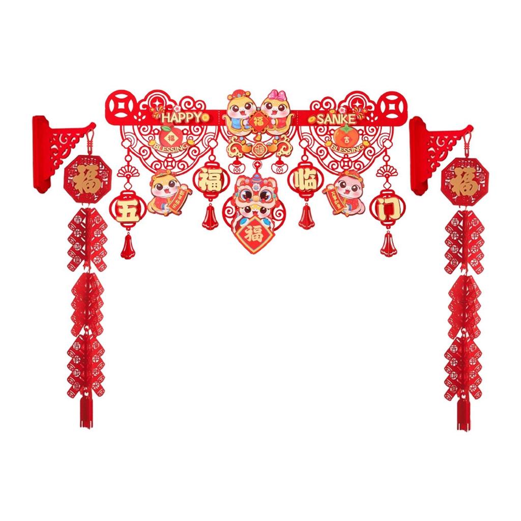 2025 Chinese New Year Decorations Traditional Snake Year Hanging Ornament for Front Door Bedroom Background Store Balcony