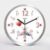 12-inch Stainless Steel Wall Clock, Aluminum Clock, Creative and Fashionable Living Room Wall Clock, Silent Quartz Clock