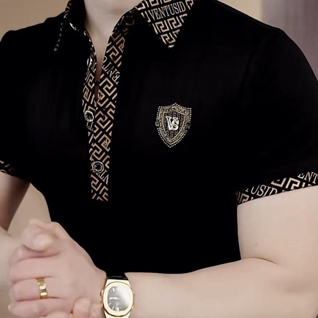 Men's 2026 Summer Trendy Luxury Short-Sleeve Polo Shirt