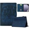 For Samsung Galaxy Tab A9+ Case Cats Imprinted PU Leather Card Slots Tablet Cover