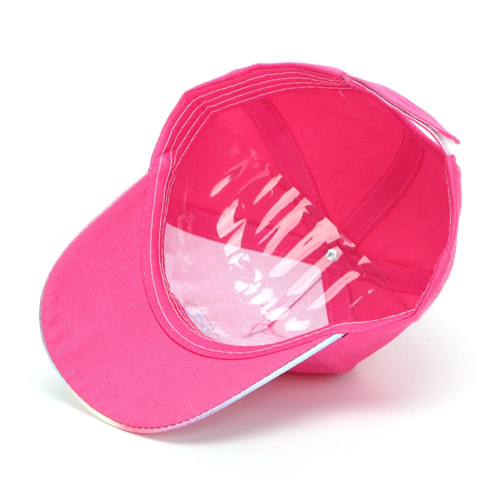 Children's Heart-shaped Sequin Hat  Girl's Fashionable Sun-protective Baseball Cap