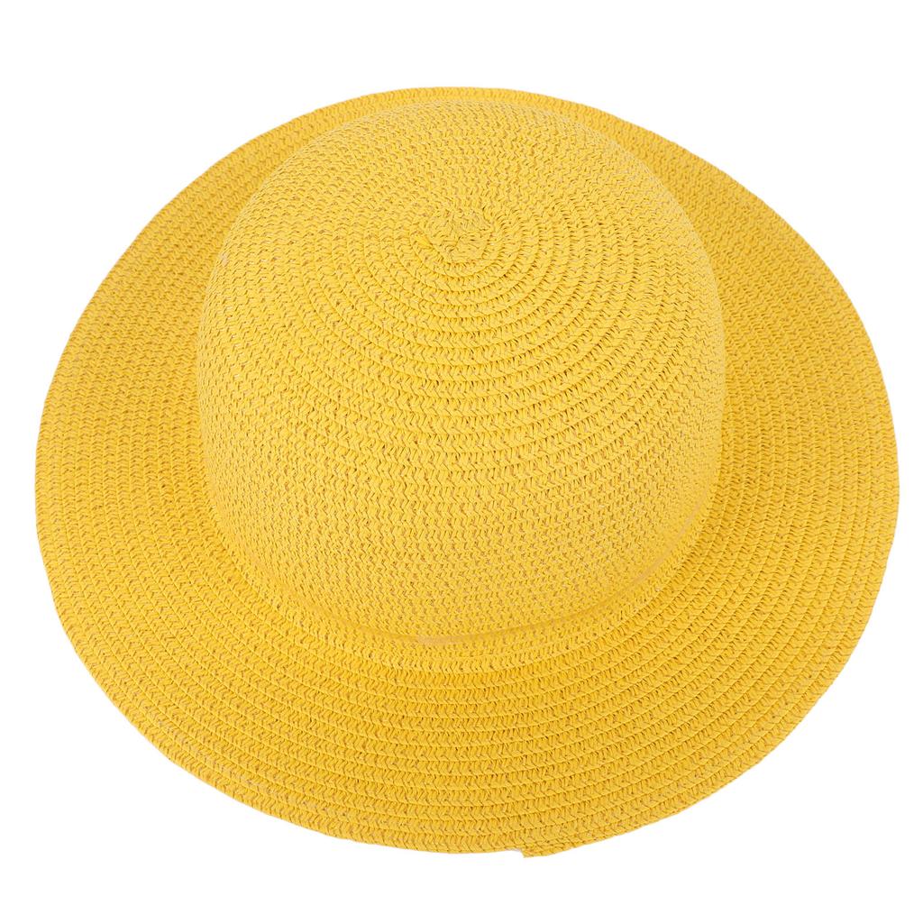 Straw Hat Wide Brim Sun Blocking Lightweight Woven Sun Hat for Fishing Beach Hiking Party Cosplay