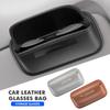 Car Magnetic Eyewear Box Scratchproof PU Leather Clip For Jaguar XF XJ XE XK S-Type F-Type X-Type F-Pace I-Pace E-Pace ZZ25
