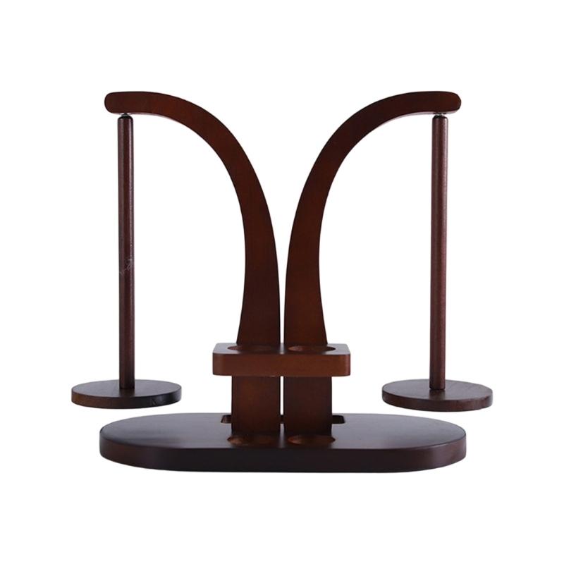 Multifunctionele Roterende Garenspoel Organizer Stand Magnetische Houten Garenhouder voor Naaien Haak Breien Project