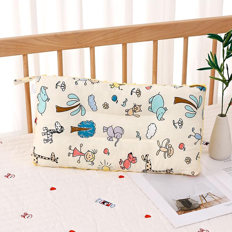 Children Infants Baby Cartoon Pure Cotton Doudou Velvet Sleep Pillow Kindergarten Washable Cervical Vertebra Protect Kids Pillow