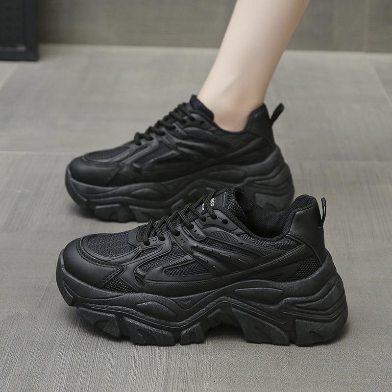 Women's New Shoes Female Thick Bottom Heightening Muffin Spring Small Women's Shoes Sports Shoes