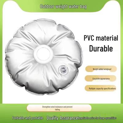 Round Water-Filled Counterweight Bag for Umbrellas and Flagpoles - Windproof Anchor Base