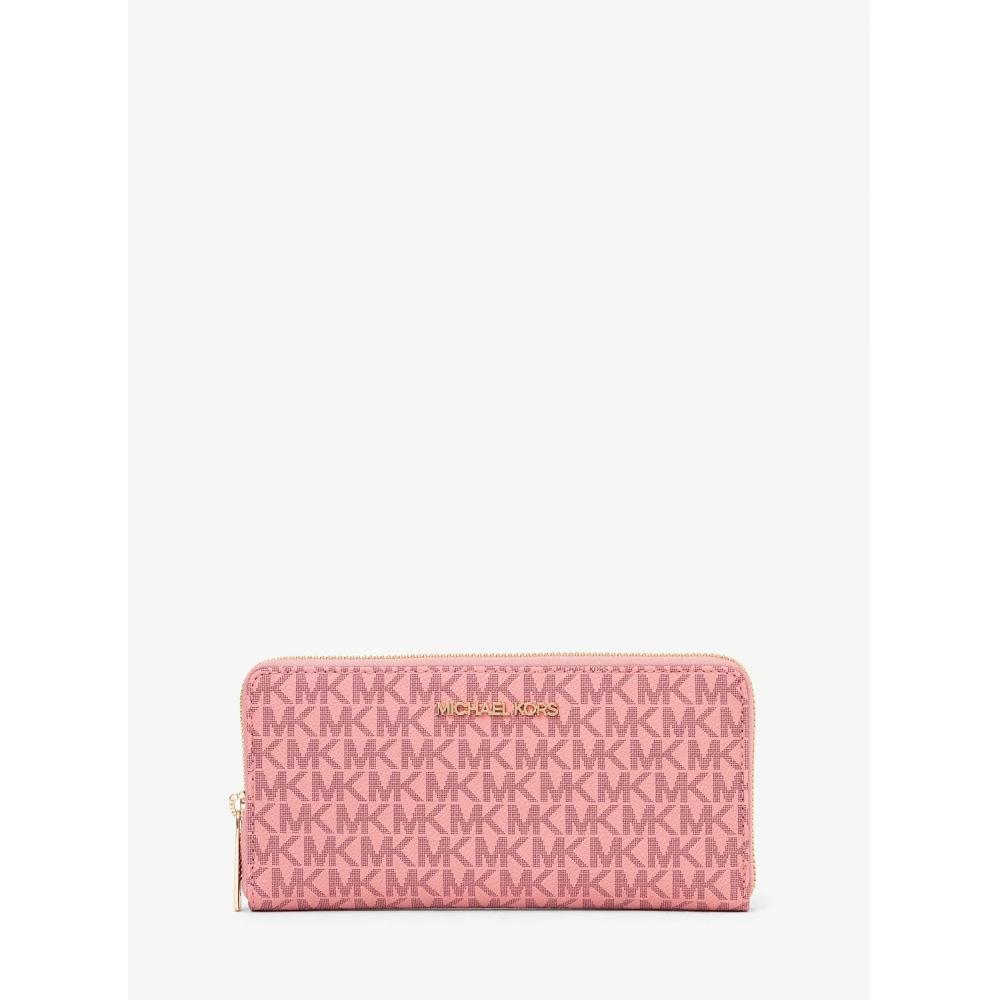 

MICHAEL KORS [Специальная цена] Континентальный кошелек JET SET TRAVEL на молнии, большой MK Signature 35F3GTVE9V2717 Primrose