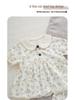 Summer Baby Girls' Floral Cotton Two-Piece Set: Breathable, Ultra-Thin Short Sleeve with Expanded Diaper Area for Infants