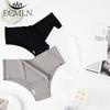 Women's One-piece Ice Silk Seamless Panties V-shaped Low-waist Breathable Underwear Skin-friendly Soft Lingerie