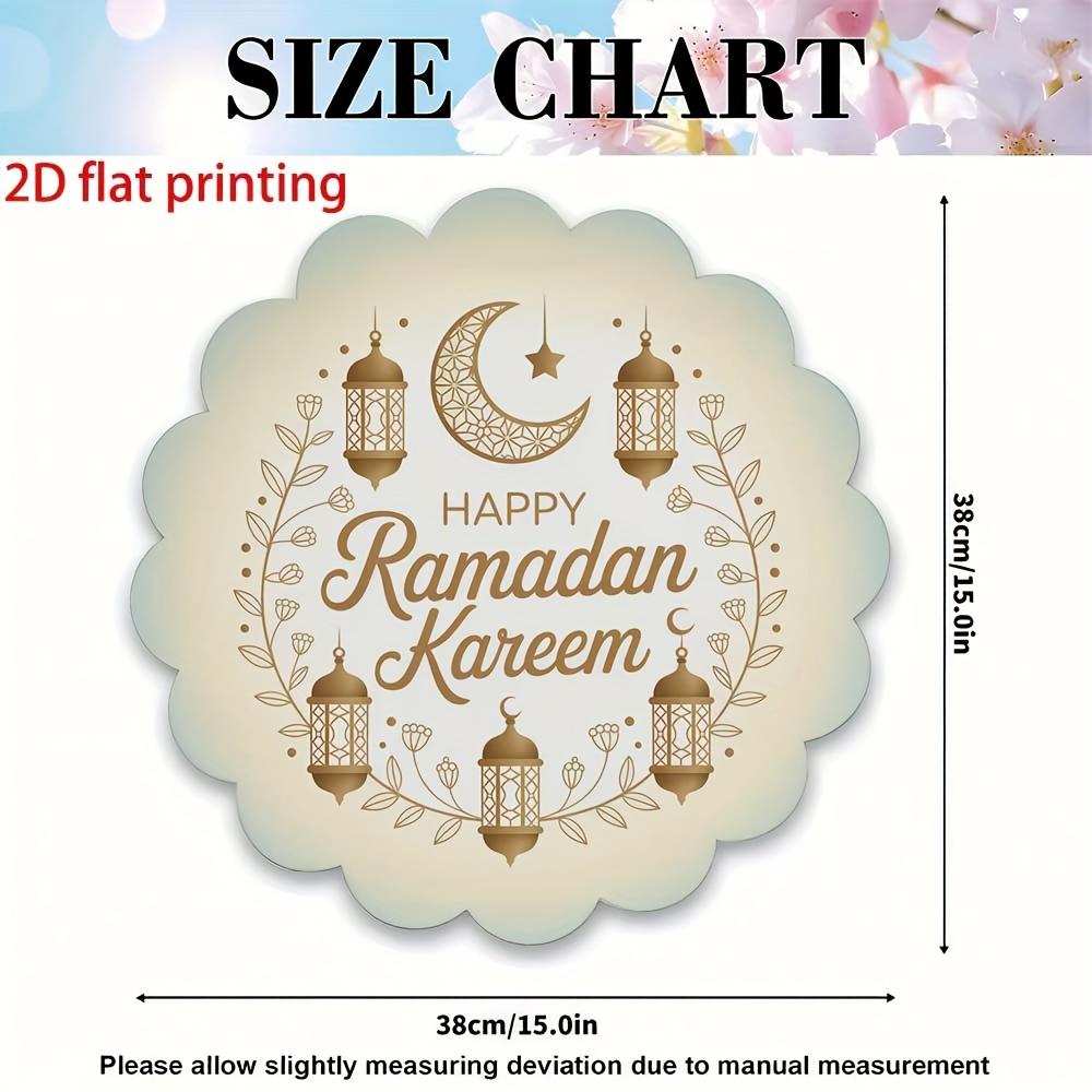 

4pcs Ramadan Placemats Featuring Crescent Moon and Star Designs, Perfect for Decorating Your Dining Table and Kitchen for Eid