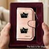 Unique and cute cat-themed LOVELY men's large-capacity wallet with a business card slot and cash pocket, suitable for formal occasions and office