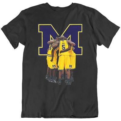 University of Michigan Basketballteam Fab 5 Sport Retro T-Shirt Sommer Neu Herren Damen Retro Mode Kurzarm Top