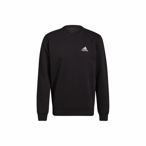 adidas Sports Logo Casual Pullover Hoodie for Men, Black S