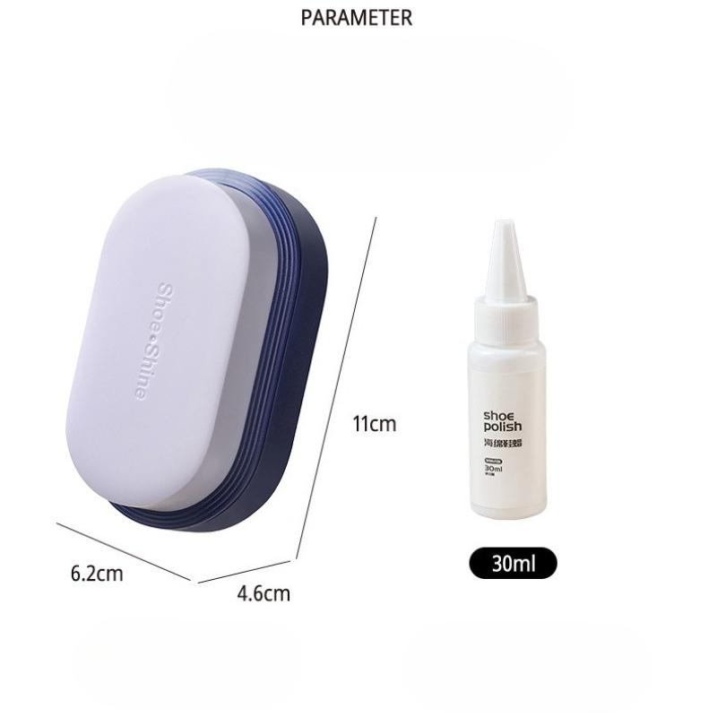 Double-sided Sponge Shoe Polisher Portable Stain Removal Care Gentle on Leather Shoes Polishes Without Odour