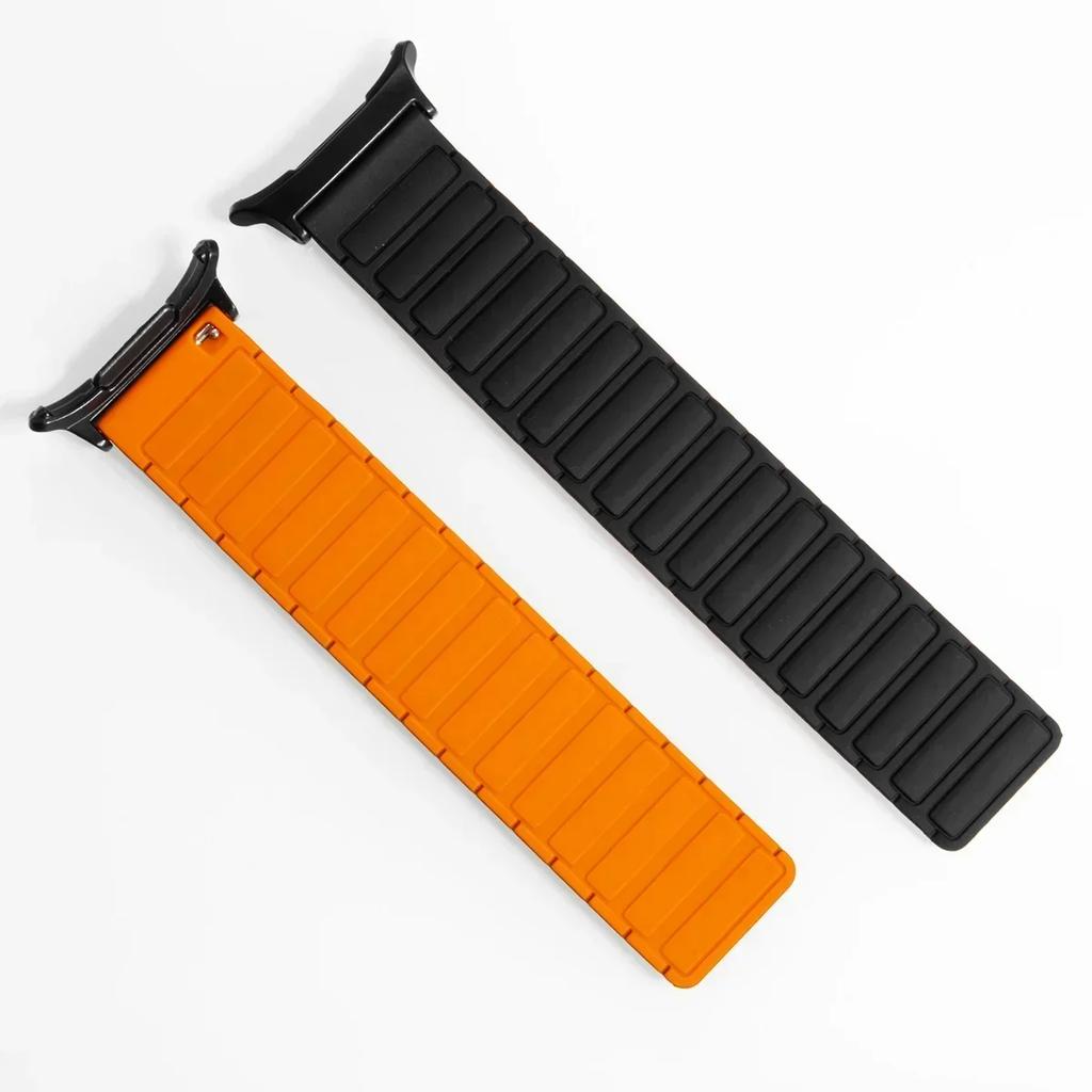 Magnetic Silicone Strap for Samsung Galaxy Watch 7 Ultra 47mm No Gaps Sport Band Bracelet for Galaxy Watch Ultra 47mm Wristband