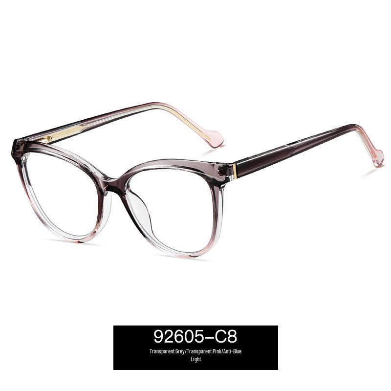 

92605 Ultralight TR90 Anti-Blue Light Glasses with Imitation Acetate Color Frames for Bare Face