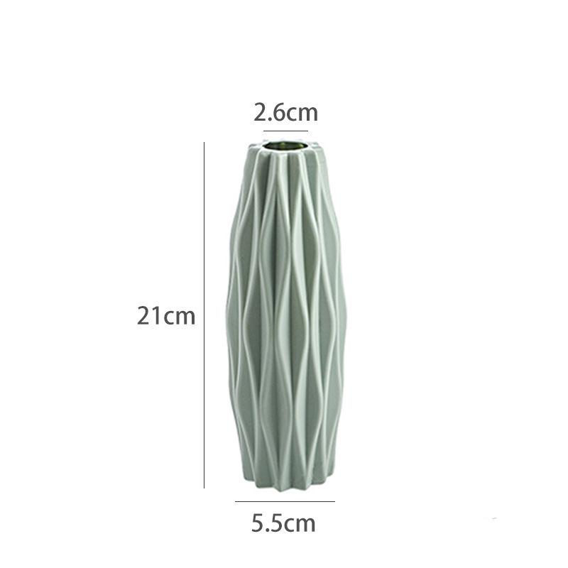 Moderne Vase Hvit Rosa Blå Plast Vase Blomsterkurv Blomsterkrukke Nordisk bohemsk stil Hjemmeinnredning Ornament Blomsteroppsats