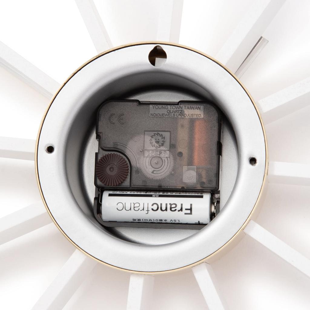 Francfranc Emo Wall Wall Interior Clock, White, Clock,