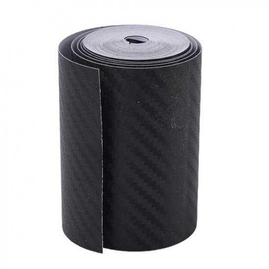 1x Car Door Sill Scuff Cover Sticker 3/5/7cm*5m Anti-Scratch Carbon Fiber Strip