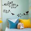 Fashion Home Wall Decoration Bird Wall Stickers Tree Leaf Vinyl for Children's Living Room Stickers On The Wall Accessories