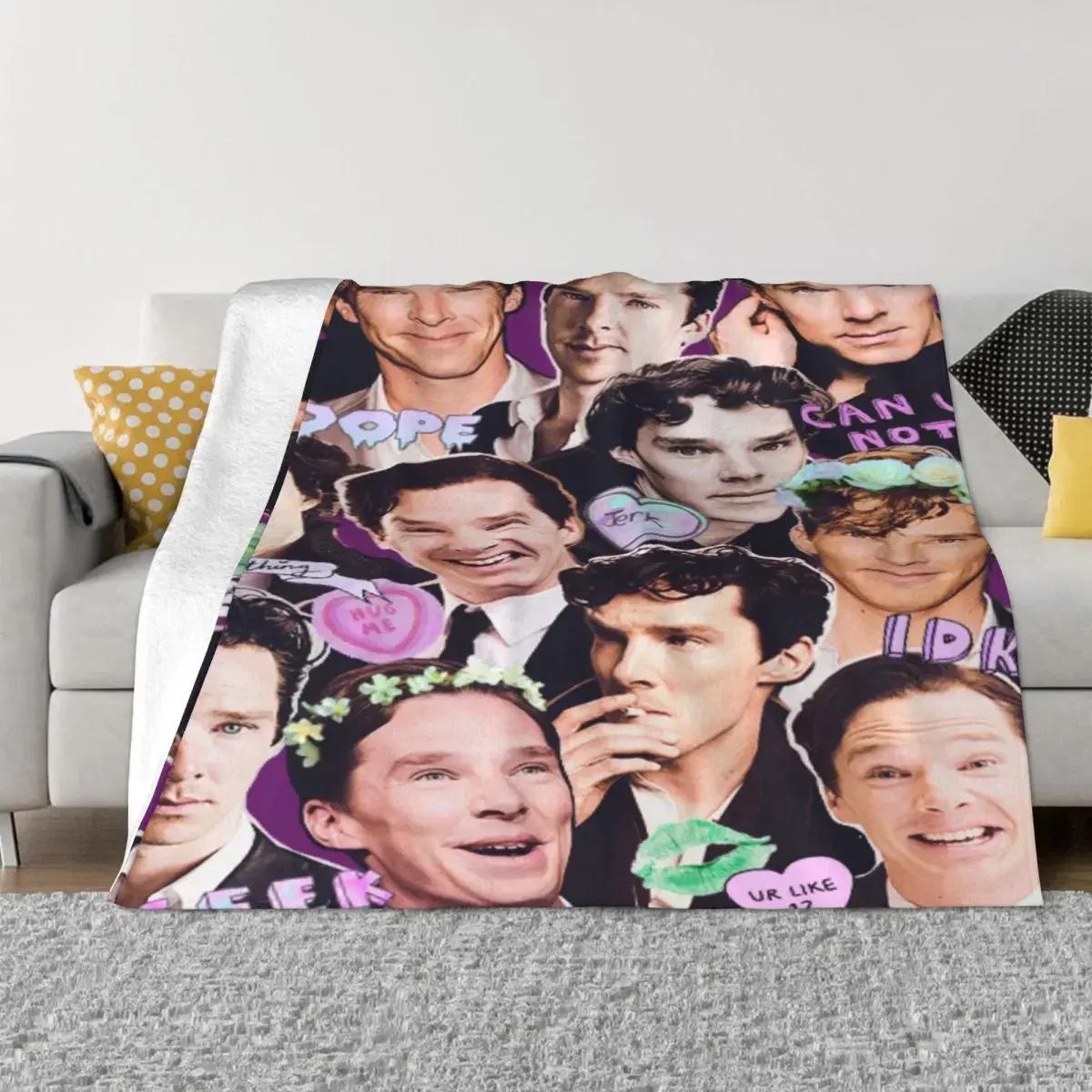 Benedict Cumberbatch Collage 354 Bedroom Knee Blanket Blankets And Blankets Throw Blanket 75X95CM