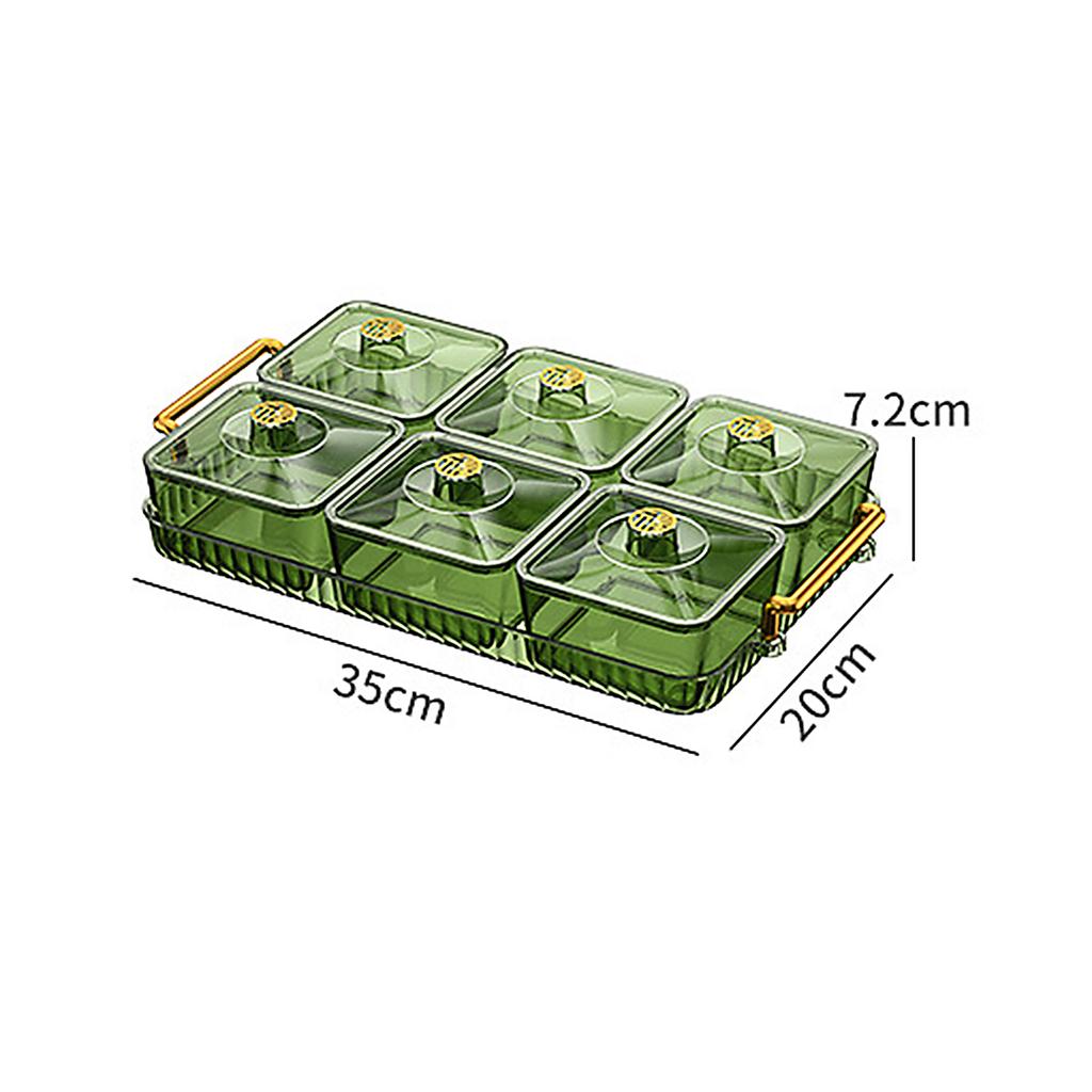 Divided Snack Serving Bowl Tray Dish Platter Appetizer Dessert Tray for Holiday Desktop Durable Multifunctional Accessory