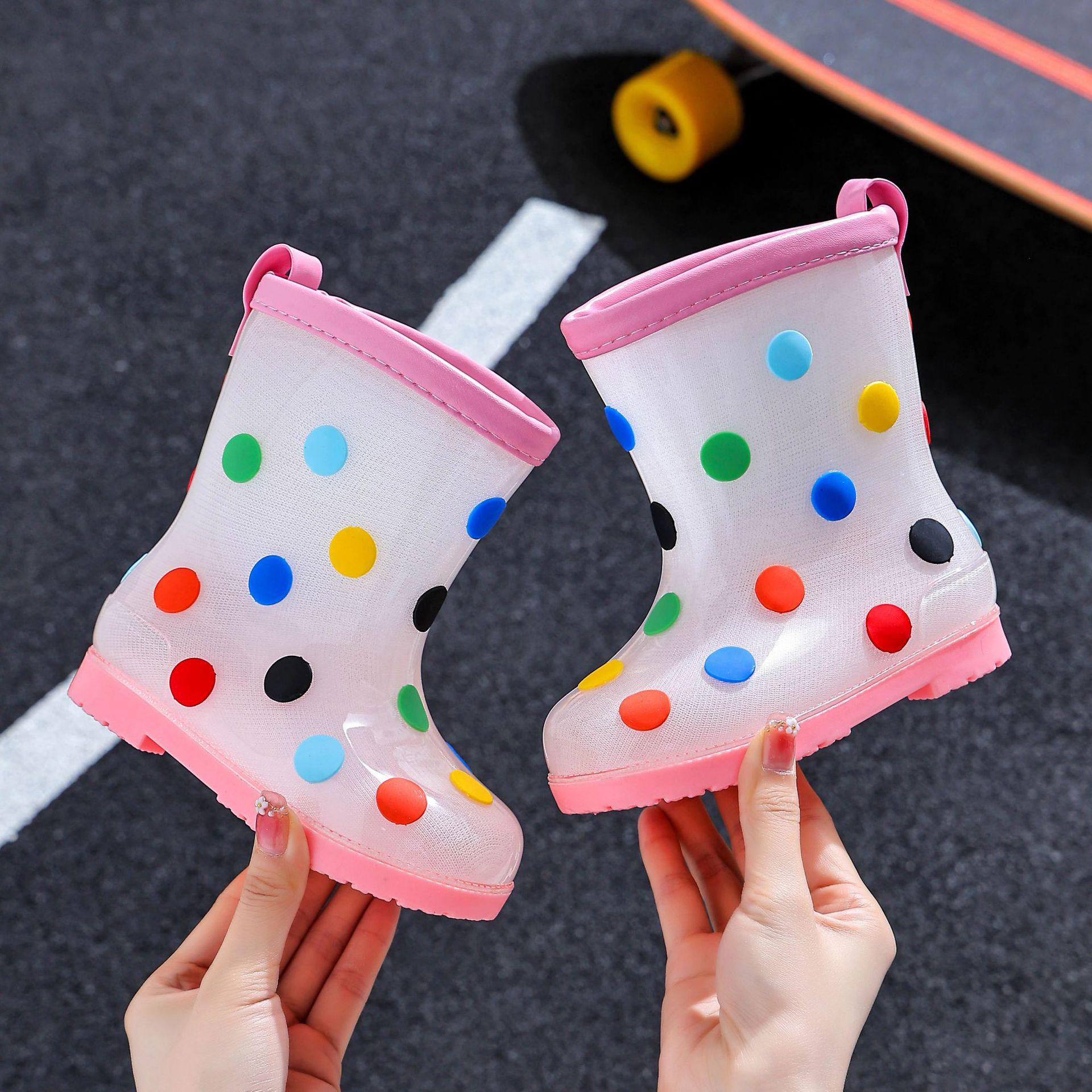 

Children s Waterproof Rain Boots: Comfortable, Lightweight Adventure Shoes for All Seasons 150 (foot length ~15.5cm) рожевий