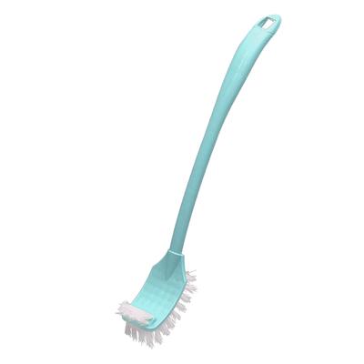 Toilet Brush Long Handle Rim Cleaning Double Sided Curved Head Toilet Bowl Cleaner Brush for