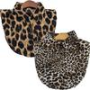 Women's Detachable Faux Collar Insert Leopard Snakeskin Print Half Shirt Blouse Lapel False Collar Decorative Favor