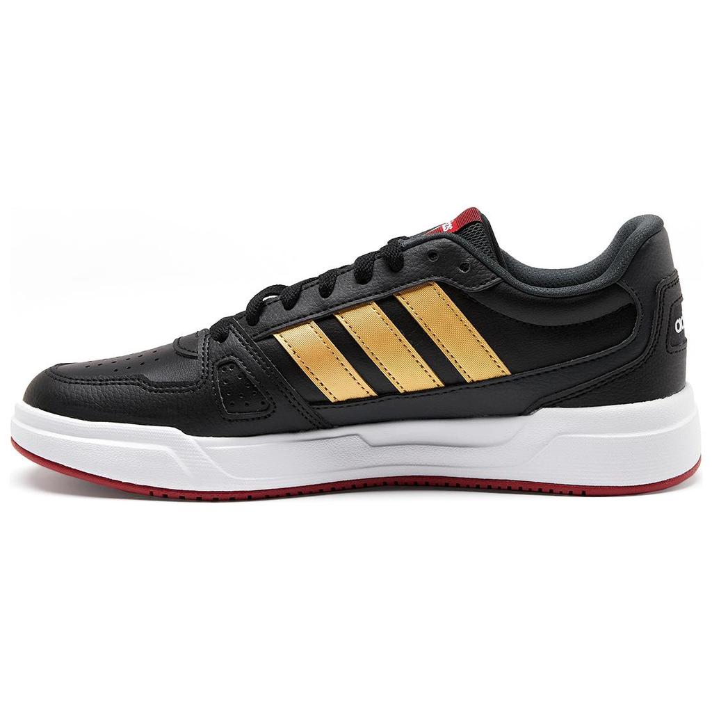 New Adidas BASKETBALL Anti Slip Wear Resistant Low Top Skateboard Shoes Unisex Black JQ1168