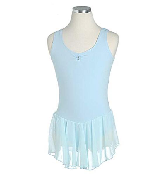 Baletní šifonová sukně Leotard Fialová 4XL [Dětský leotard] Vysoká kvalita (Nádrž) (150 cm) Dětské