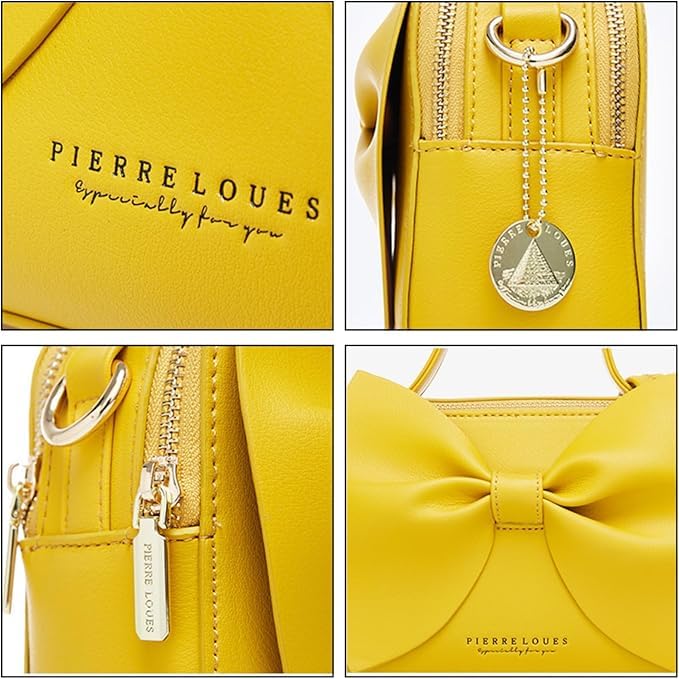 Shoulder Design with Cute Perfect for Entrance or As a and Cute for Office Workers and Dates Yellow [GDGZJJD] Women's 2-Way Bag/Handbag, Crossbody,