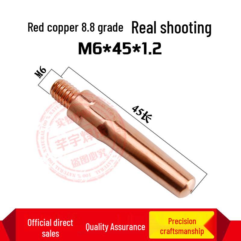 MIG Welder Contact Tip for Gas Shielded CO2 Gun - 0.8/1.0/1.2 Feed Wire