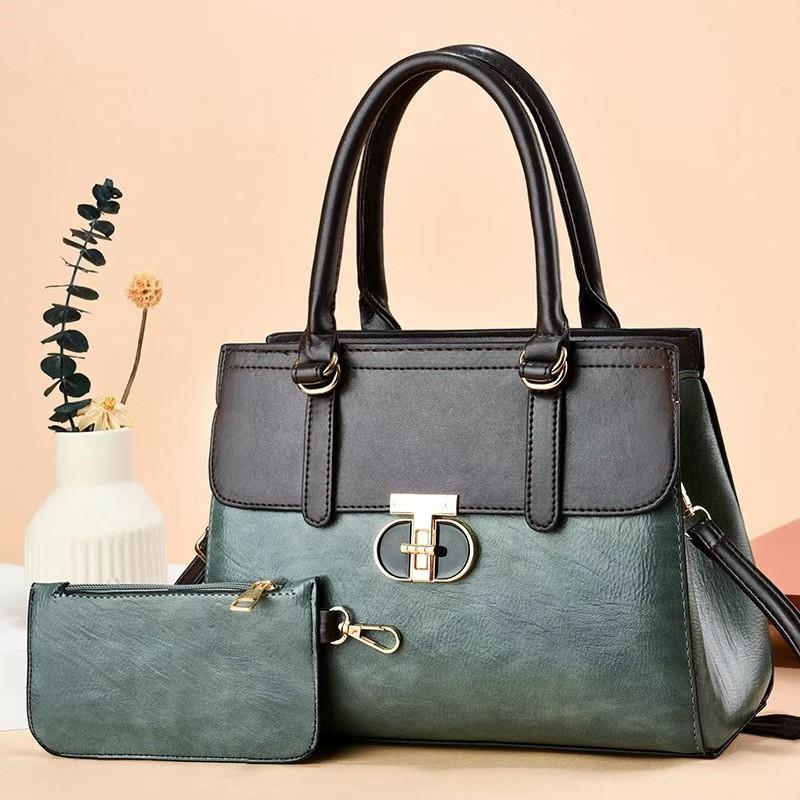 Stylish Versatile Two Piece Letter Bag Set Large Capacity Commuter Shoulder Tote Bags For Women