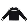 Tiffany Ribbed Knit Cardigan Black T54kaw011