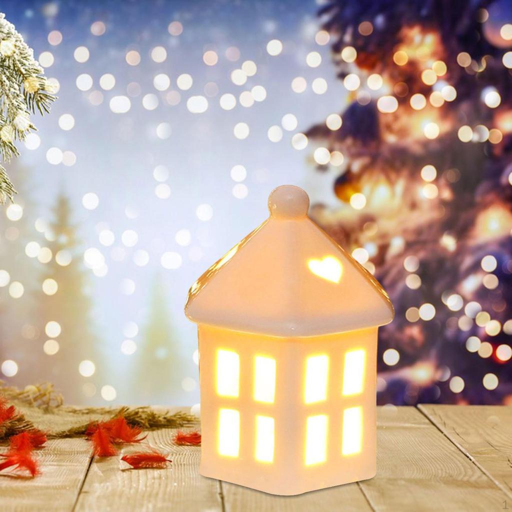 Ceramic Christmas Light Decoration for Village House