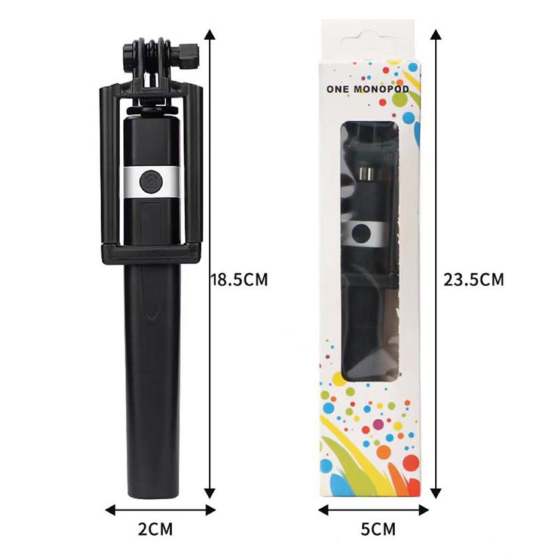 New Wire Controlled Selfie Stick Pink/Blue/Black Suitable for Type-C Plug Shrinkage 18cm Stretch 74cm Mini Portable Selfie Stick 7